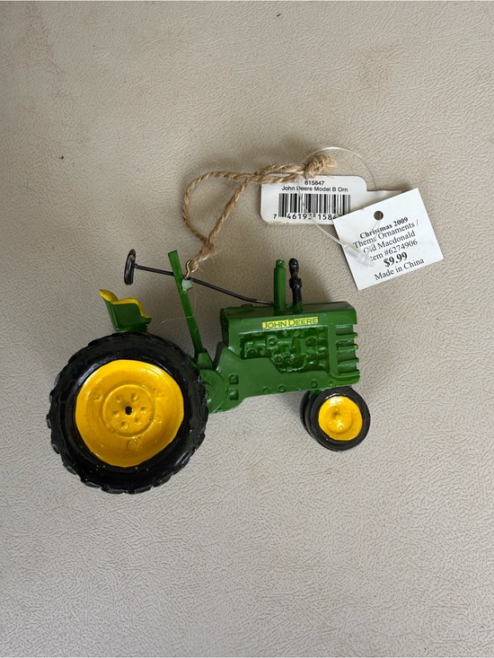 John Deere Other - John Deere Green and Yellow Toy Tractor Ornament
